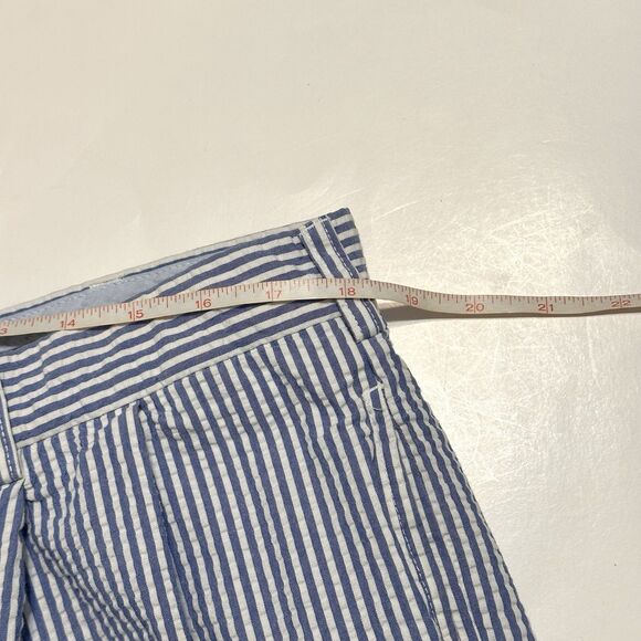 BROOKS BROTHERS Shorts Mens Size 38 Seersucker Bermuda Short Cotton Blue White - Picture 3 of 7